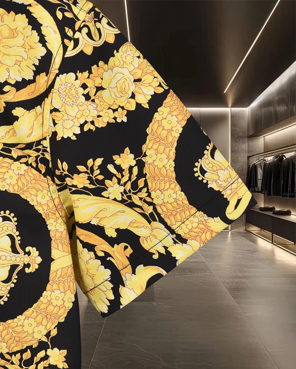 ブランドシャツ角部分ディテール